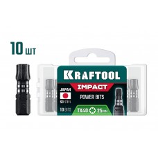Ударные биты Impact TX 40, 25 мм, 10 шт KRAFTOOL 26195-40-25-S10