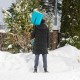 Лопата для уборки снега, полипропилен, 365х450х1355 мм, алюминиевый черенок, усиленная, LUXE Palisad (61677)