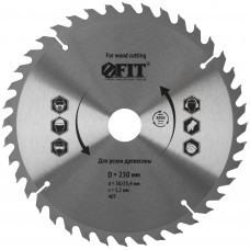 Диск пильный для циркулярных пил по дереву 230 х 30/25,4 х 40T (37756)