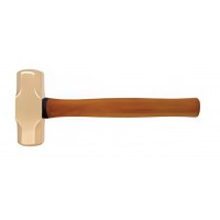 Кувалда тупоносая 1,5 кг AlCu рукоятка дерево искробезопасная 191B-1008, HORTZ