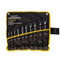 RUNTEC RT-WBBX10 Набор ключей накидных 75° RUNTEC CrV 6x7-24x27 мм в сумке, 10 предметов (RT-WBBX10)