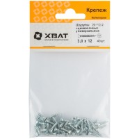Шурупы оцинкованные, универсальные 3 х 12 (фасовка 49 шт) (20112-2)