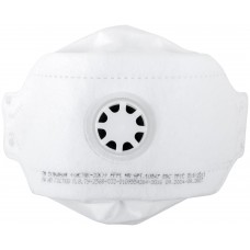 Полумаска фильтрующая, FFP1, складная (трехпанельная), 4-х слойная, с клапаном (12297)