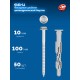 Дюбель фасадный ФД-Ц 10 x 100 мм, нейлон/цинк, 50 шт ЗУБР 301455-100