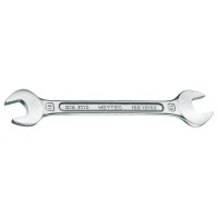 Ключ гаечный рожковый двусторонний 21x23 мм, Cr-V, хром, DIN 3110, HEYCO HE-50800212380