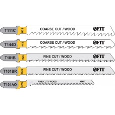 Набор полотен для электролобзика 5 шт. (T111C; T144D; T101B; T101BR; T101AO) (41010)