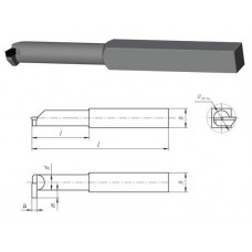 Резец канавочный внутренний 20х20х200 Т5К10 а=5, m=12