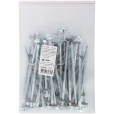 Шурупы кровельные оцинк. некрашеные, со сверлом М6,3 х 125 50шт. Фасовка (23139-0)