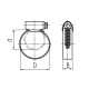 Хомут червячный PL-9 (100-120)/W2 (Fortisflex) (68971)