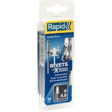Нержавеющая заклепка 4.8 х 10 мм, 50 шт RAPID 5000396