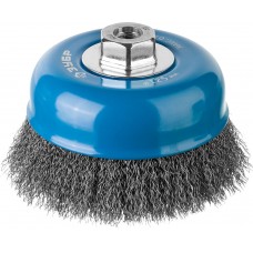 Щетка-крацовка чашечная для УШМ 125 мм витая стальная проволока 0.3 мм Профессионал ЗУБР 35261-125