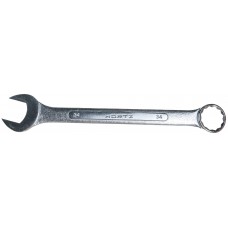 Ключ гаечный комбинированный 34х34 мм хромирование HORTZ