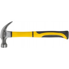 Молоток-гвоздодер, фиберглассовая усиленная ручка, Профи 28 мм, 450 гр. (44772)