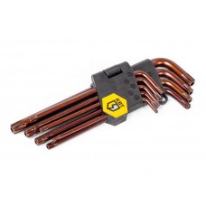 Набор ключей TORX КТ-9s (Т10-Т50) (КВТ) 82178