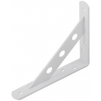 Уголок-кронштейн усиленный белый 150х125 мм (66101)