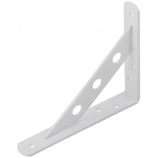 Уголок-кронштейн усиленный белый 150х125 мм (66101)
