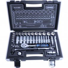 Набор торцевых головок 6-ти гранных super lock 37 пр., 6-24 мм 3/8