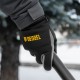 Перчатки универсальные, искусственный мех, работа с сенсорным экраном, размер 10 Denzel (68088)