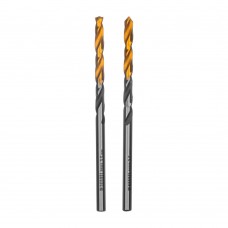 Сверло спиральное по металлу 3,5 x 70мм, Р6М5, Golden Tip, многогранная заточка, 2шт. Denzel (718270)
