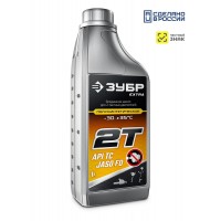 ЗУБР 2Т-П, 1 л, полусинтетическое масло для 2-тактных двигателей, EXTRA (70603-1)