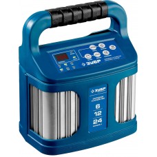 Зарядное устройство 6/12/24 В 2-12 А розетка 12 В интеллектуальное для аккумуляторов Профессионал ЗУБР ЗУ-240 59305