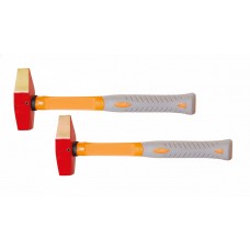 Молоток слесарный 600 гр BeCu рукоятка фиберглас, искробезопасный 188-1006, HORTZ