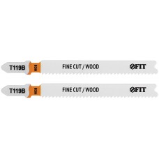 Полотна по дереву, HCS, фрезерованные, волнистые зубья, 91/67/2 мм (Т119В), 2 шт. (40936)
