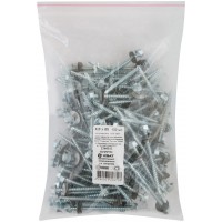 Шурупы кровельные некрашеные, со сверлом 4.8 х 65 100шт Фасовка (23465-0)