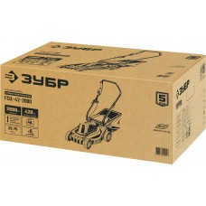 ЗУБР 2000 Вт, ш/с 42 см, сетевая газонокосилка (ГСЦ-42-2000)