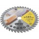 Диск пильный для циркулярных пил по дереву 185 х 20/16 х 40T (37739)