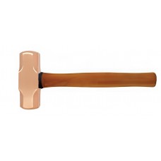 Кувалда тупоносая 1,4 кг BeCu рукоятка дерево искробезопасная 191B-1006, HORTZ