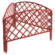 Забор декоративный Сетка, 24 х 320 см, терракот, Palisad (65026)