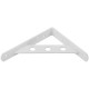 Уголок-кронштейн усиленный белый 150х125 мм (66101)