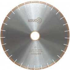 Диск алмазный сегментный по мрамору, бесшумный 400 x 40/42 x 3,4 x 60 x 10mm KRUGO (BSM16A)