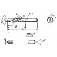Сверло кобальтовое d 8,4 ц/х Р6М5К5 левое