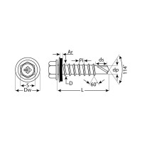 Саморез кровельный 65 х 4.8 мм, рубиново-красный, 900 шт СКД 3003 ЗУБР 4-300310-48-065-3003
