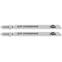Полотна для эл. лобзика, T127D, по алюминию и пластику, HSS, 100 мм, 2 шт. (40823М)