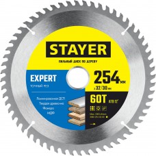 Диск пильный по дереву Expert, 254 x 32/30 мм, 60Т, точный рез STAYER 3682-254-32-60_z01