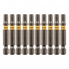 Бита HEX 5х50, сталь S2, шестигранный профиль, 10 шт. Е 6,3 Denzel (11663)