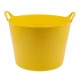 Ведро гибкое сверхпрочное, 40 л, желтое, Сибртех (67507)
