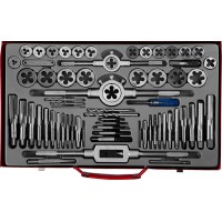 Набор метчиков и плашек 65 предм. сталь 9ХС ЗУБР 28118-H65