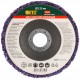 Диск зачистной полимерный, фиолетовый, посадочный диаметр 22,2 мм, 125 мм (39614)