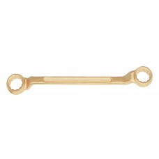 Ключ гаечный накидной двусторонний коленчатый 14х15 искробезопасный сплав AlCu 151-1415, HORTZ