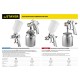 Краскопульт пневматический AirPro G, HVLP 1.4 мм, с верхним бачком STAYER Professional 06476-1.4