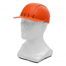Каскетка защитная Стиль, пластиковая, оранжевая Сибртех (89169)