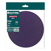 Шлифовальный круг сетчатый на липучке Giraffe NET 225 мм Р240 без отверстий KRAFTOOL 35654-240