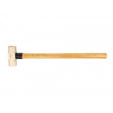 Кувалда 3 кг AlCu рукоятка дерево гикори искробезопасная 191G-1020, HORTZ