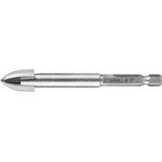 Сверло по стеклу и кафелю 14 мм, 4х кромка, HEX 1/4 STAYER 2985-14_z01
