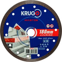 Диск алмазный Х-тип KRUGO MASTER 180х1,7х22,2х10 mm 81021800231