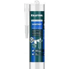 Санитарный силиконовый герметик SANITARY, 300 мл, белый KRAFTOOL 41255-0